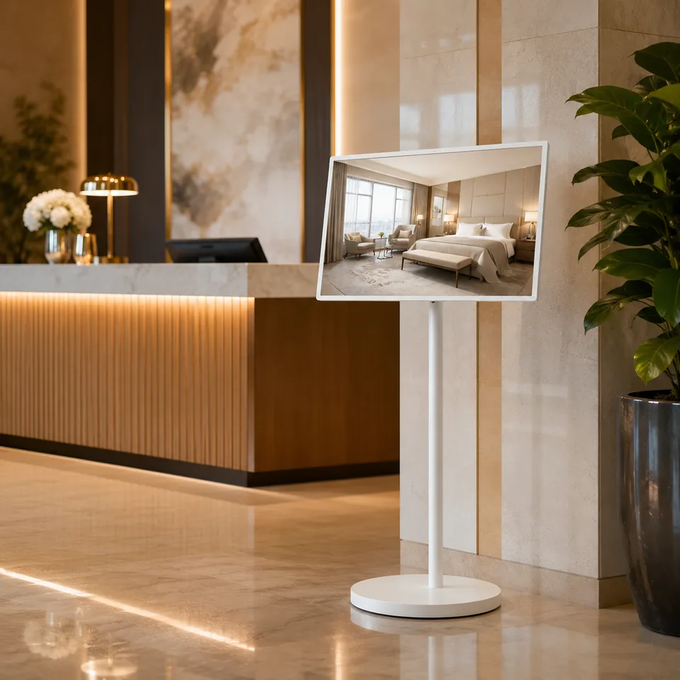 Commercial digital signage display in a professional environment